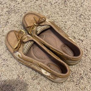 Sperry Top Sider Gold Metallic Angelfish Sperry Boat Shoe